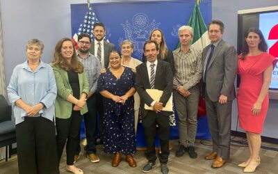 Reunión entre la Oficina de Democracia, Derechos Humanos y Trabajo del Departamento de Estado de EEUU y familiares de personas desaparecidas en México.
