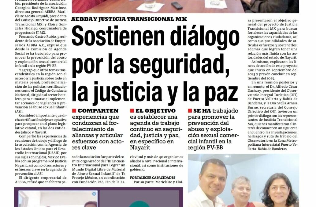Fortaleciendo la Demanda de Justicia y Verdad en Nayarit: Diálogo entre AEBBA y Justicia Transicional MX